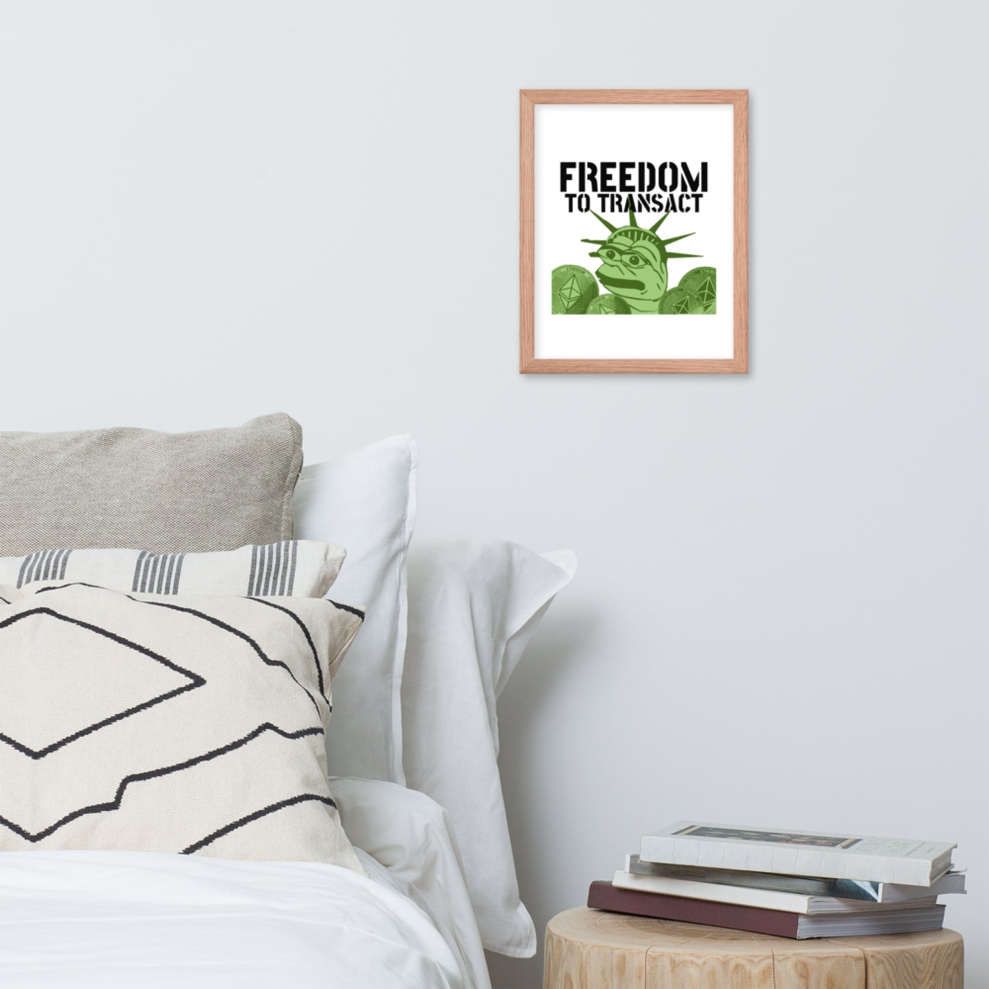 Freedom To Transact Statue of Liberty Pepe Poster
