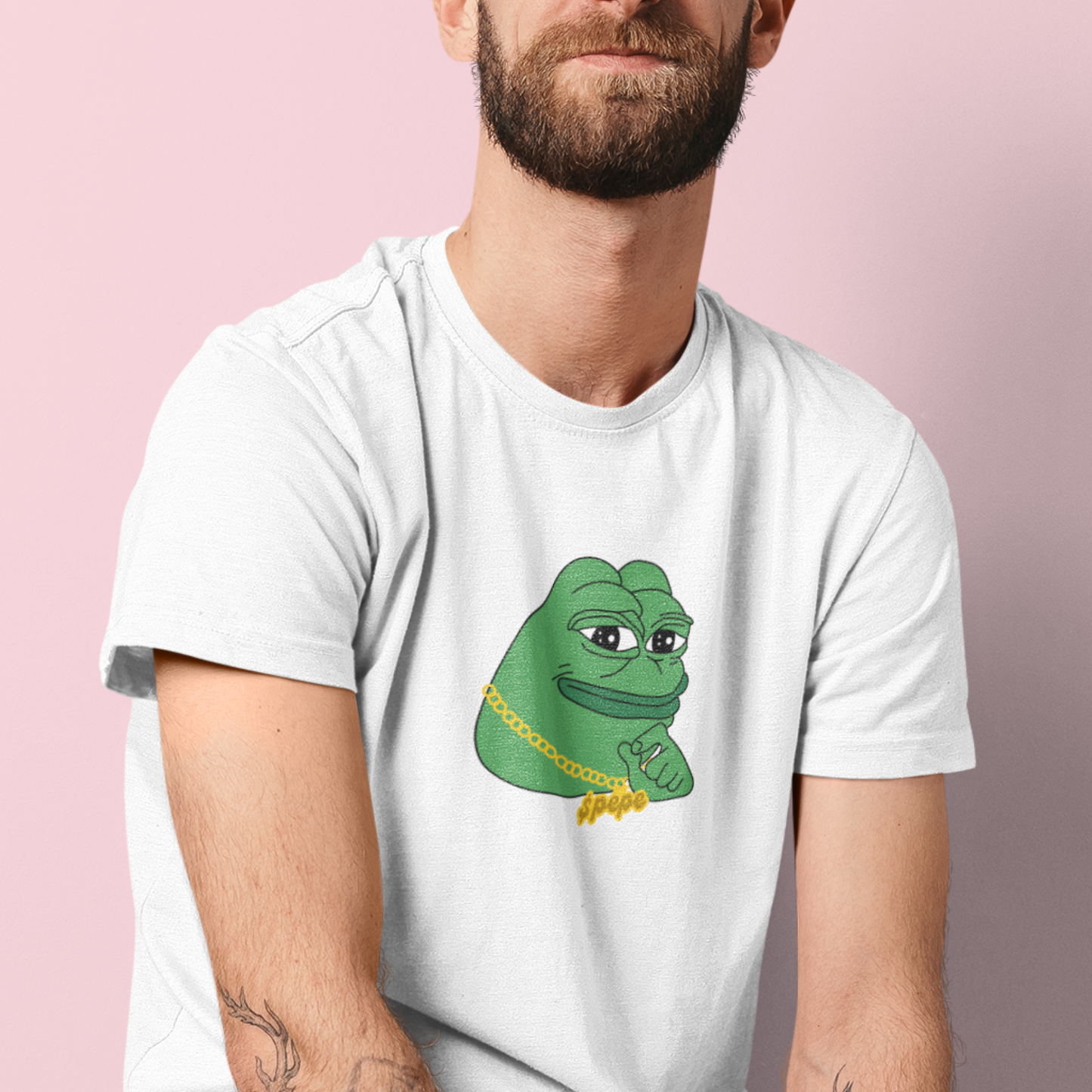 $PEPE Gold Chain Tee