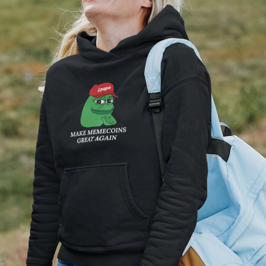 $PEPE- Make Memecoins Great Again Hoodie