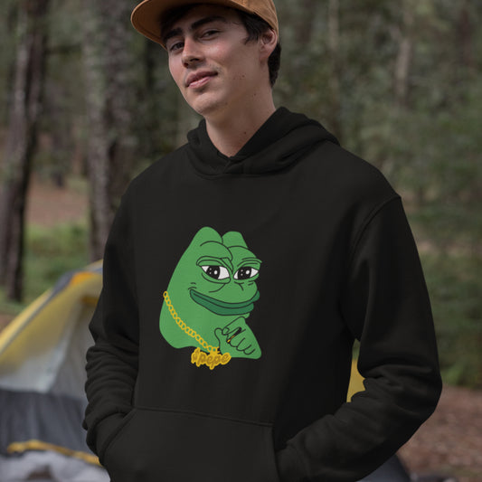 $PEPE Gold Chain Hoodie