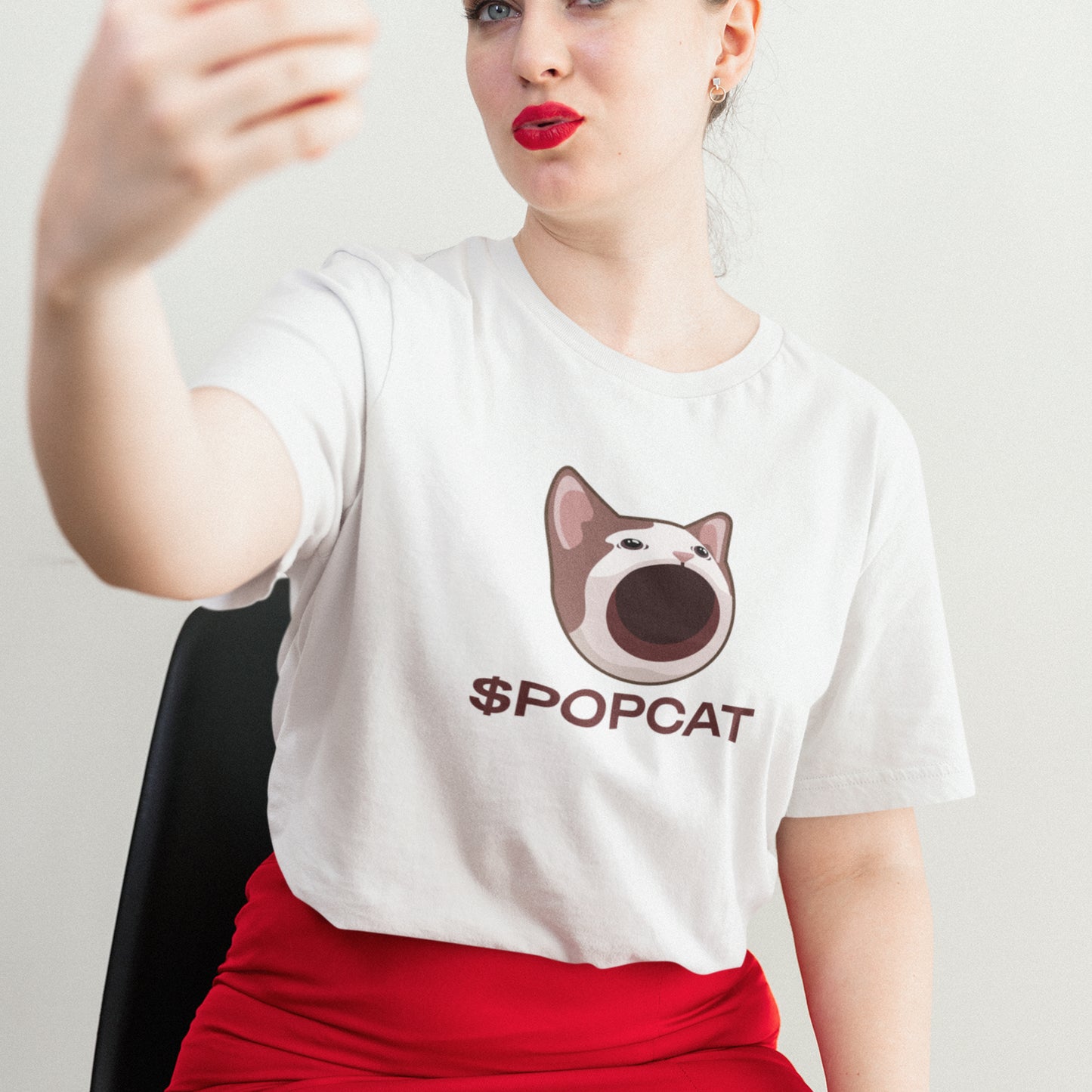 $POPCAT Logo Tee