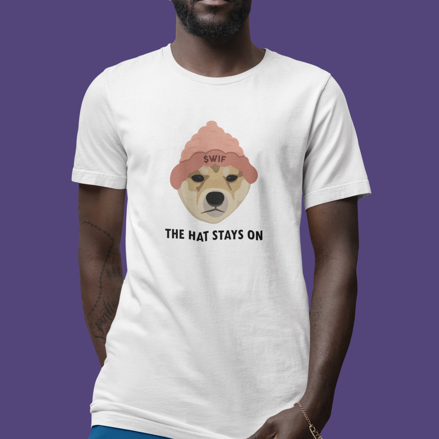 The Hat Stays On Tee
