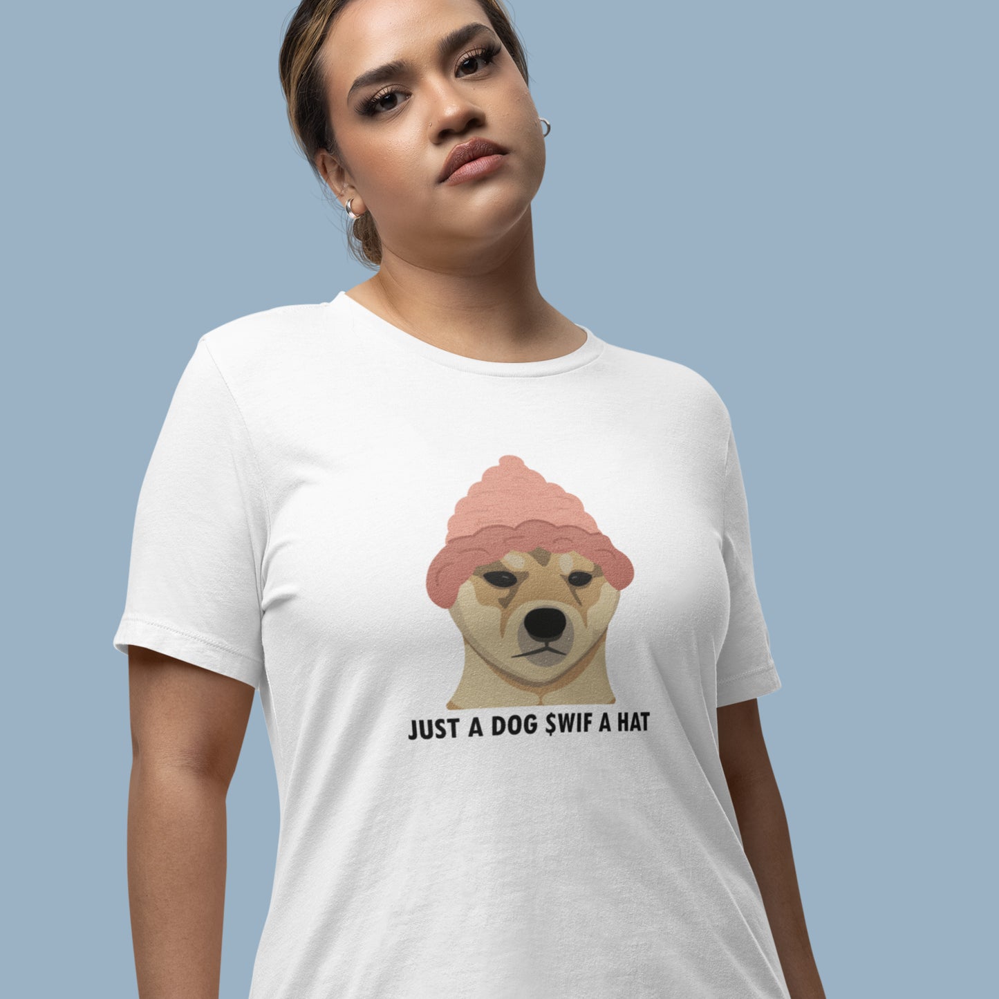 Just A Dog $WIF A Hat Tee