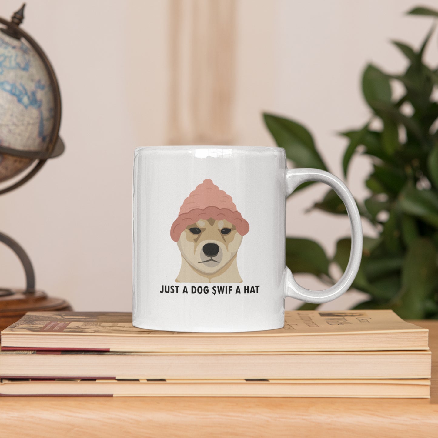 Just A Dog $WIF A Hat Mug