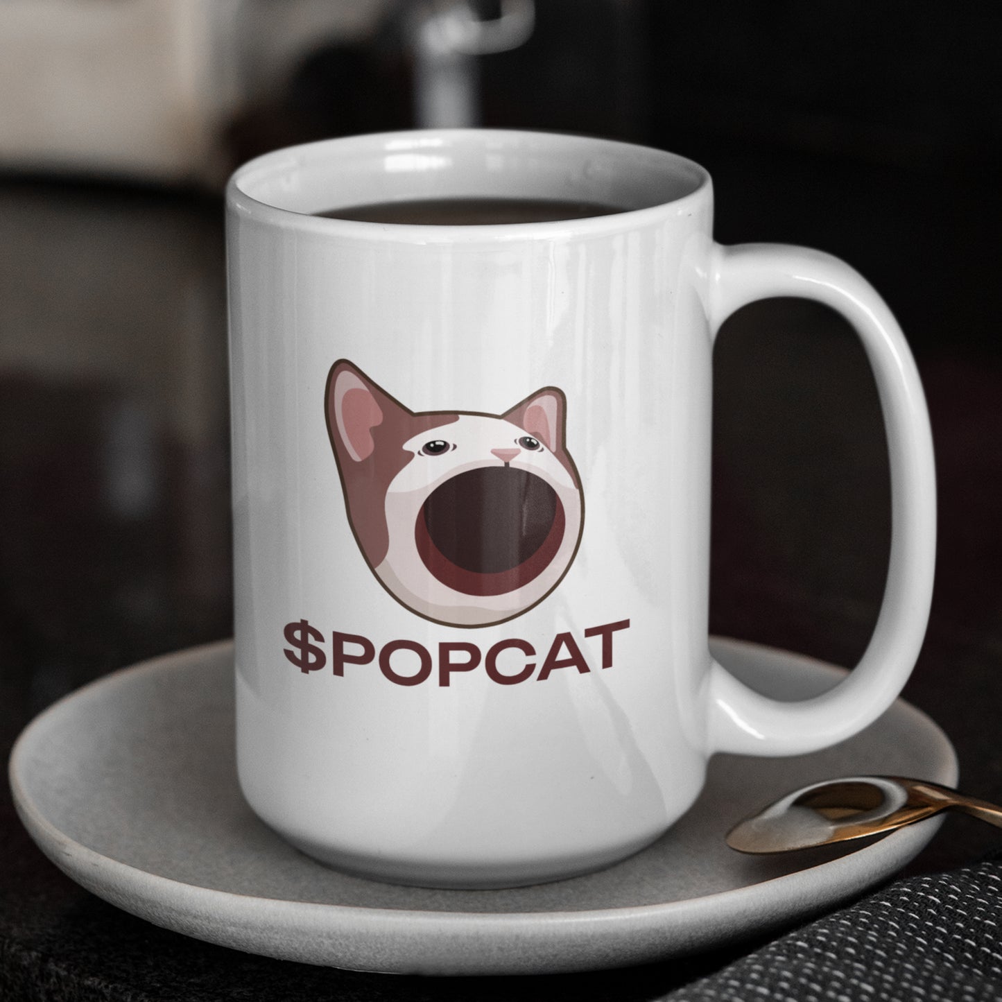 $POPCAT Logo Mug