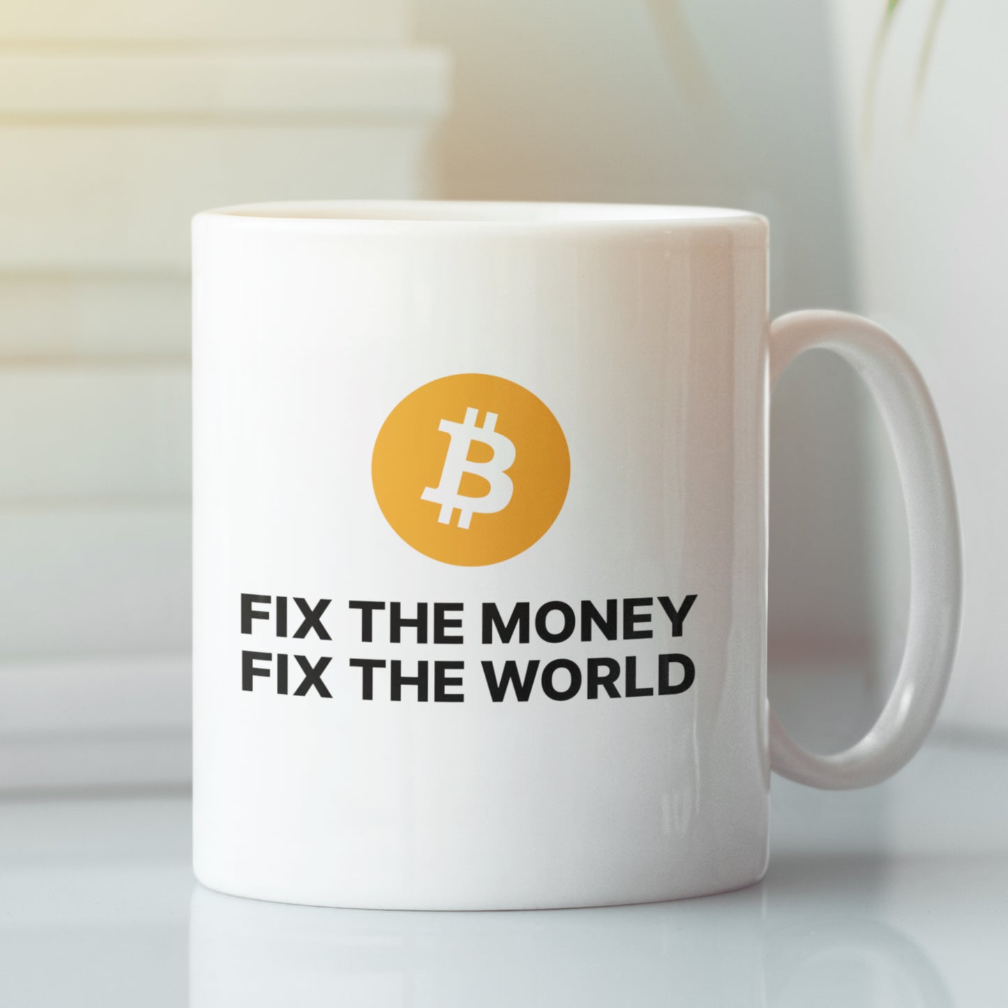 Bitcoin - Fix The Money Fix The World Mug