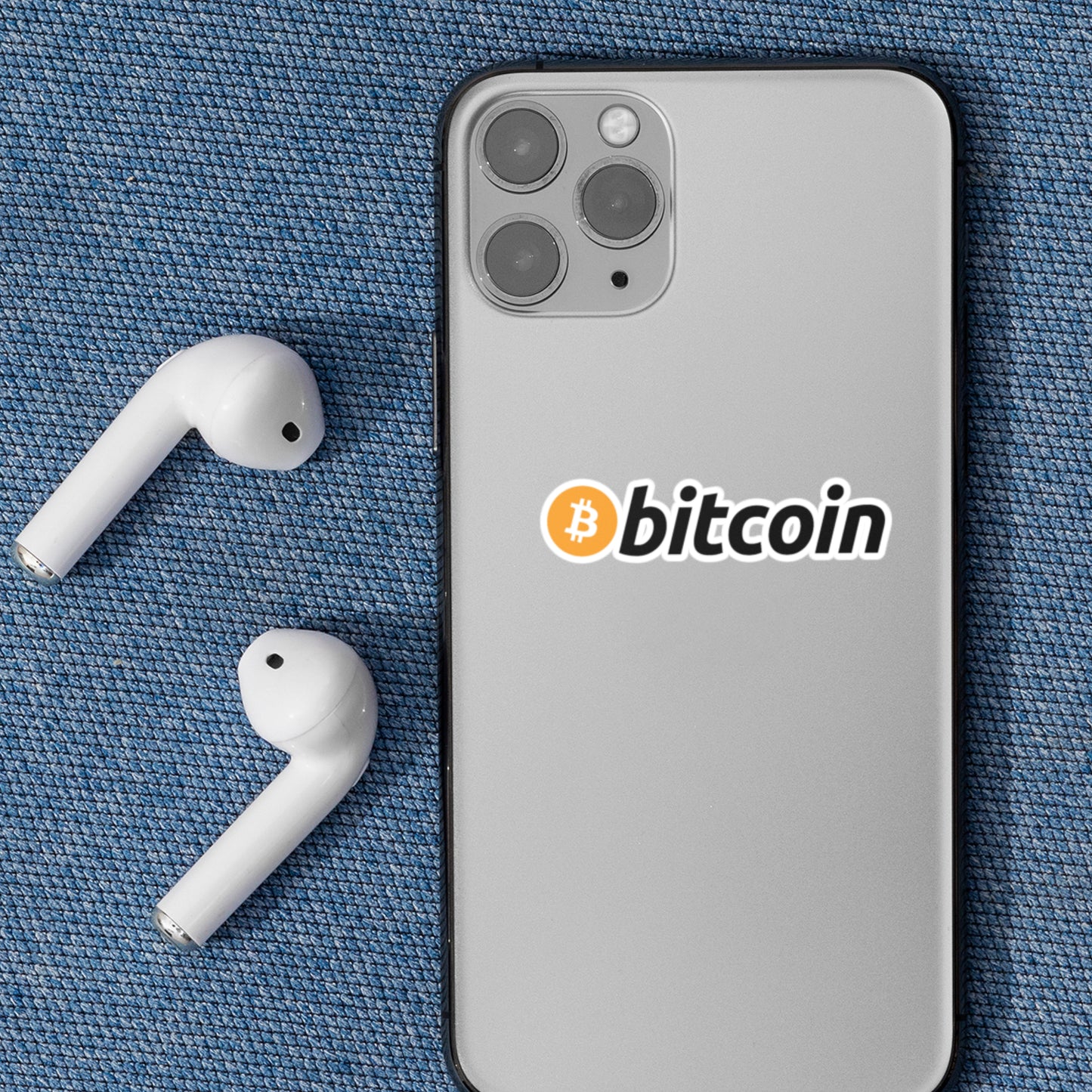 Classic Bitcoin Wordmark Sticker sheet