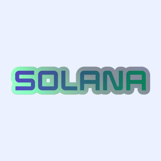 Solana Wordmark Holographic Sticker