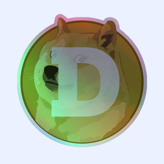 Doge Holographic stickers