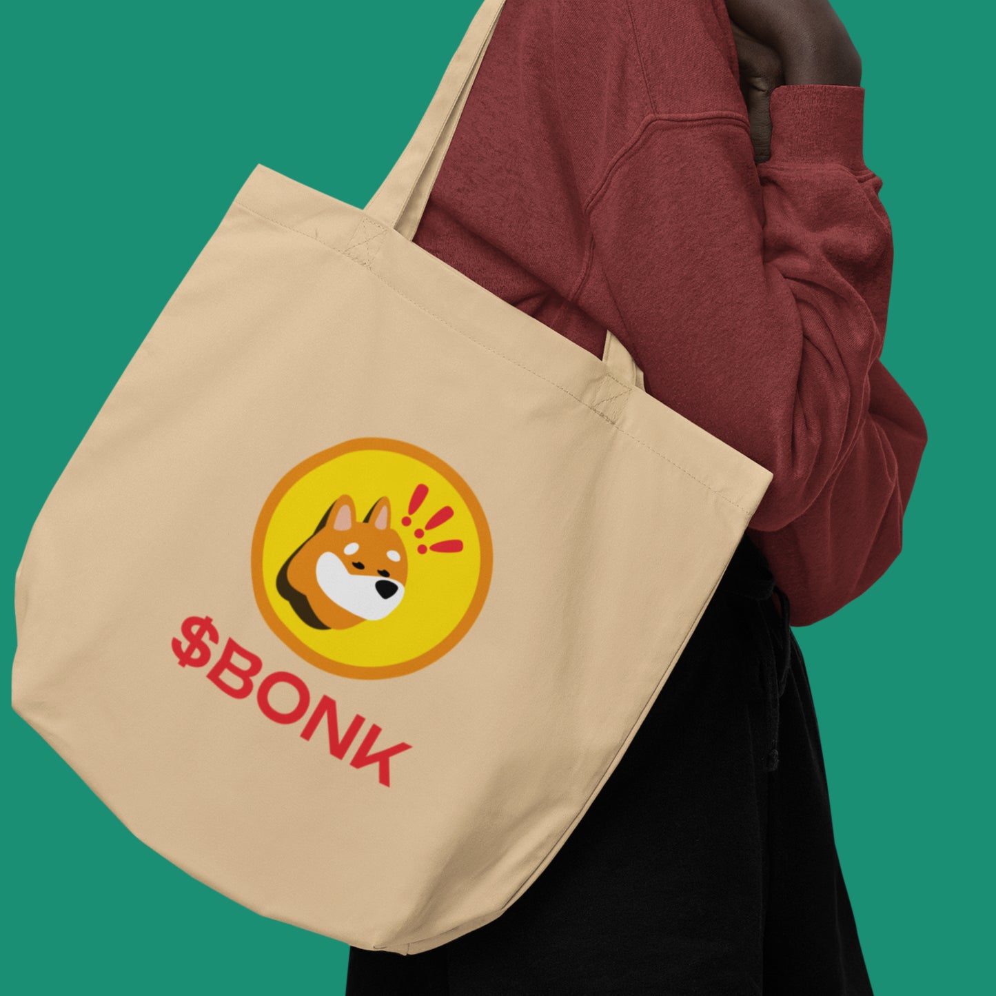 $BONK Logo Tote Bag