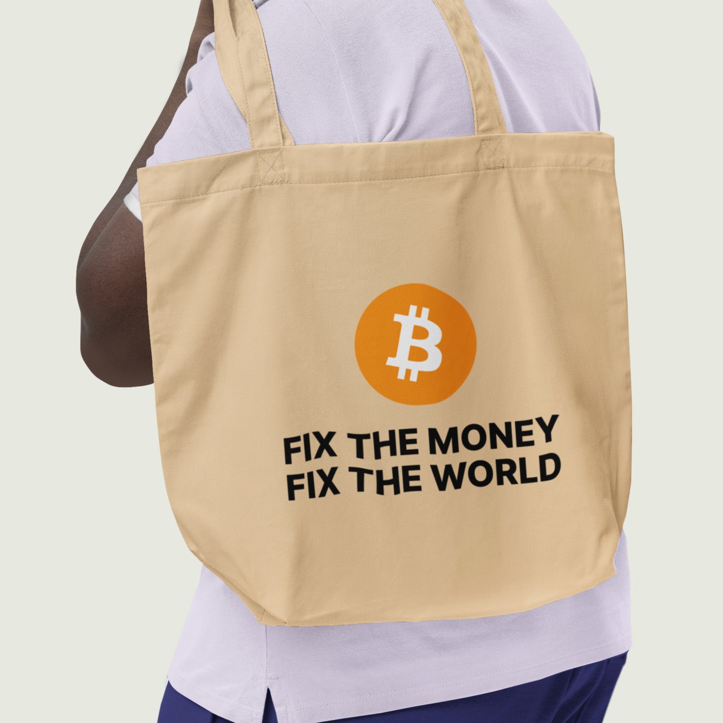 Bitcoin - Fix The Money Fix The World Tote Bag