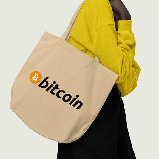 Classic Bitcoin Wordmark Tote Bag