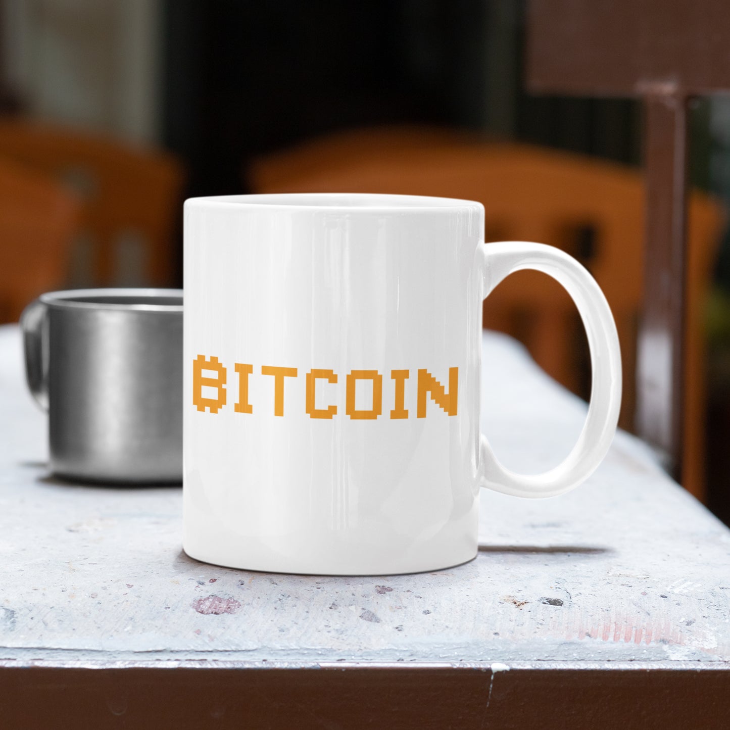 Bitcoin Typography Mug