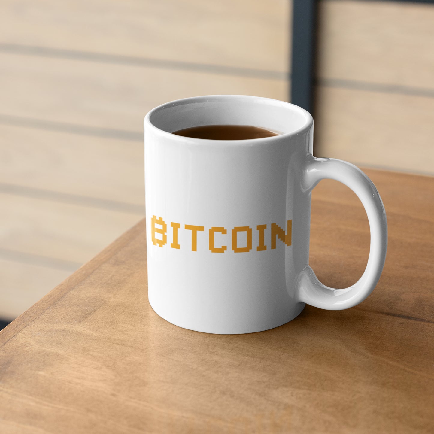 Bitcoin Typography Mug