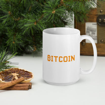 Bitcoin Typography Mug