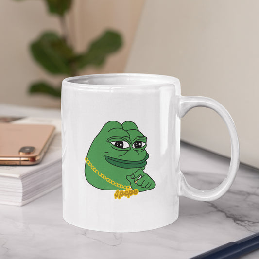 $PEPE Gold Chain Mug