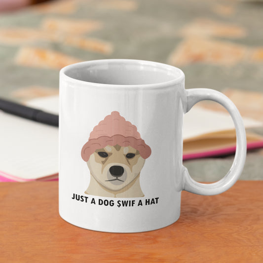 Just A Dog $WIF A Hat Mug