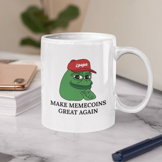 $PEPE- Make Memecoins Great Again Mug