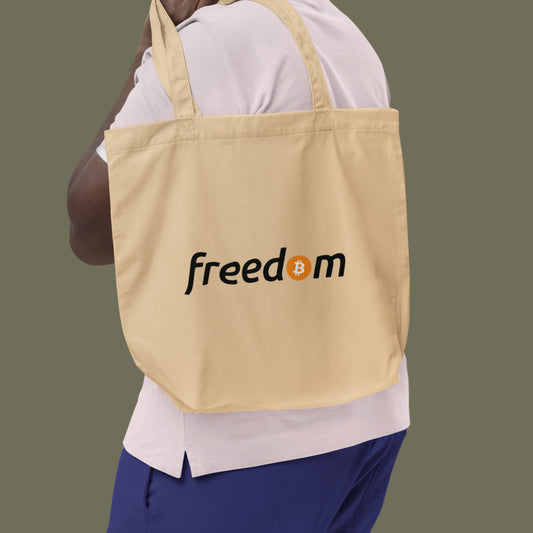 Freedom Bitcoin Tote Bag