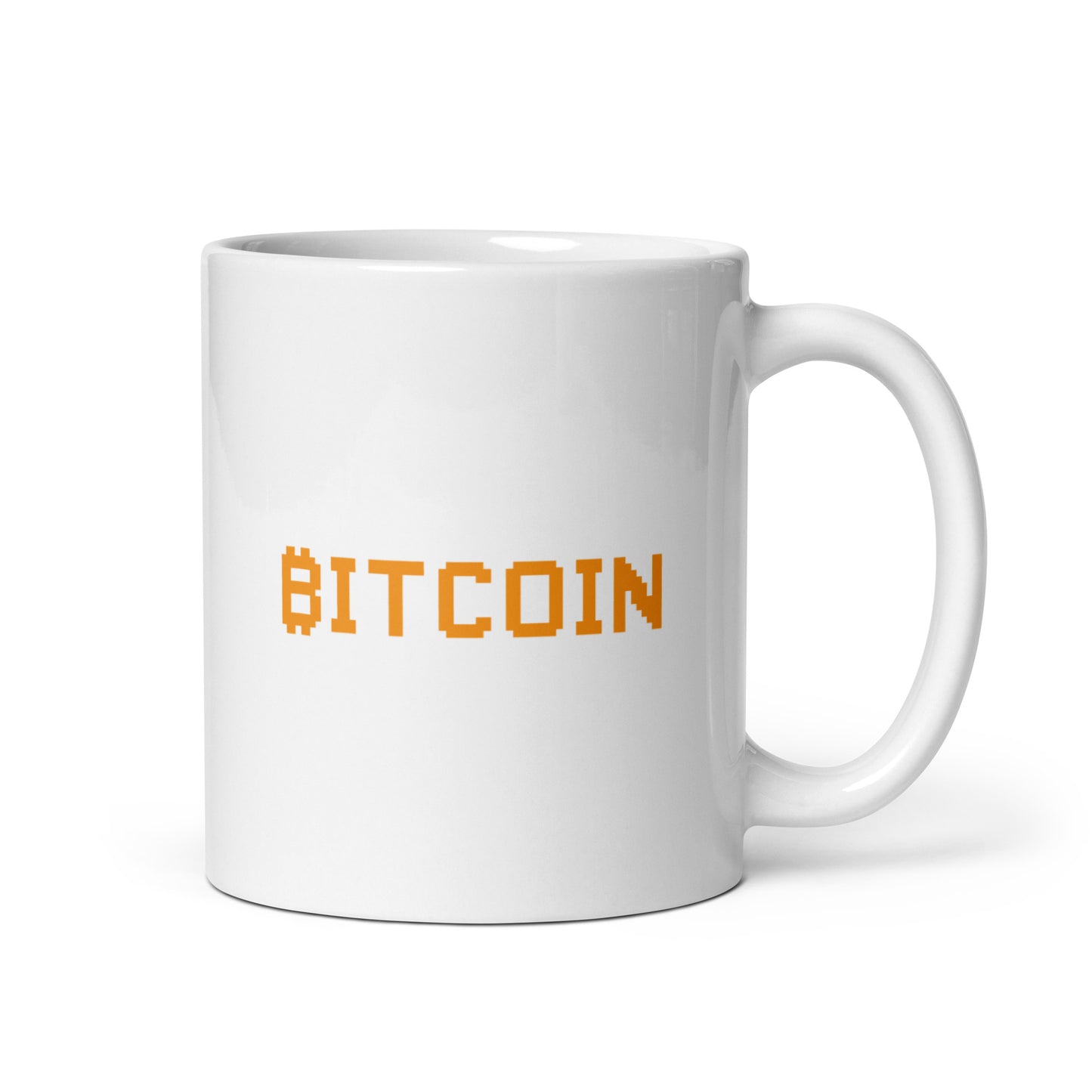 Bitcoin Typography Mug