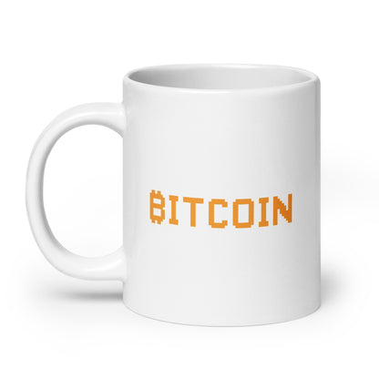 Bitcoin Typography Mug