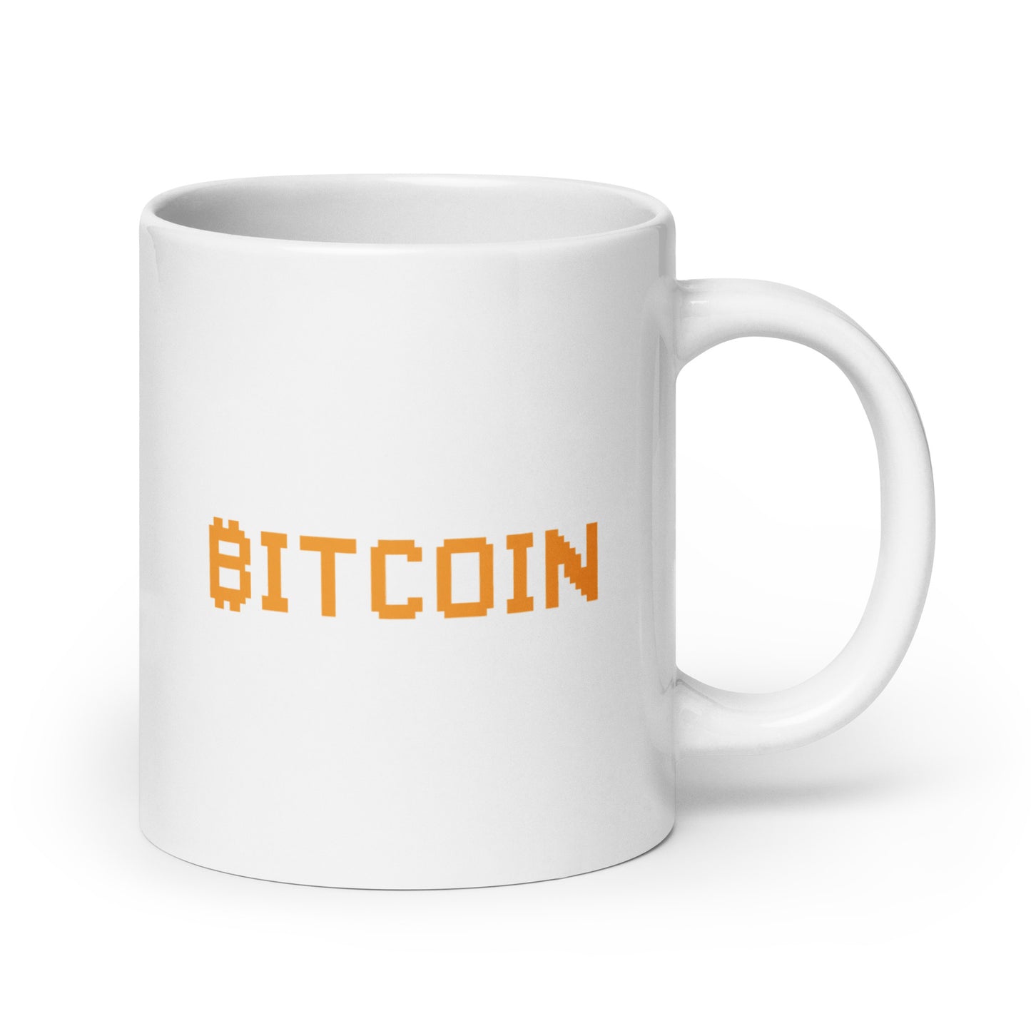 Bitcoin Typography Mug